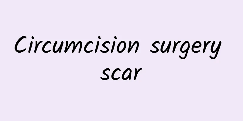 Circumcision surgery scar
