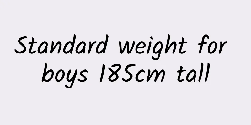 Standard weight for boys 185cm tall