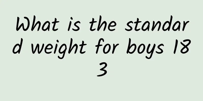 What is the standard weight for boys 183