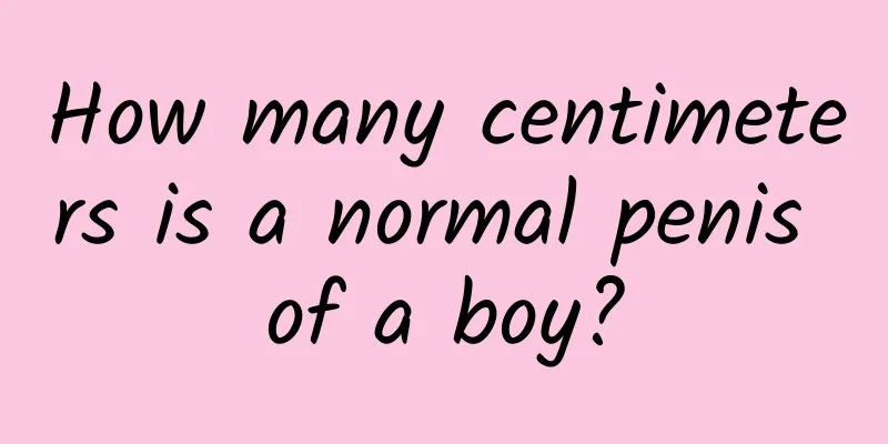 How many centimeters is a normal penis of a boy?