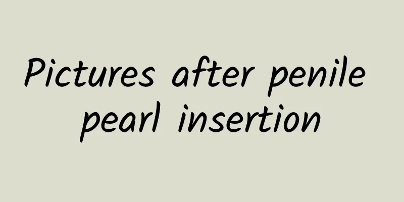 Pictures after penile pearl insertion