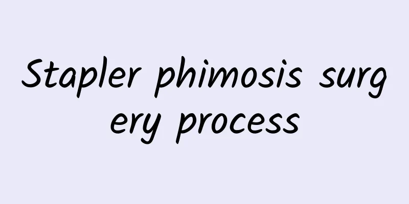 Stapler phimosis surgery process