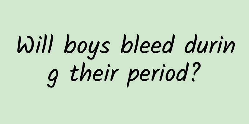 Will boys bleed during their period?