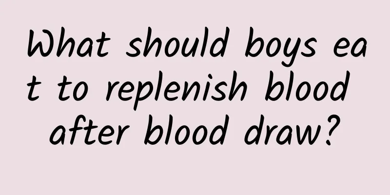 What should boys eat to replenish blood after blood draw?