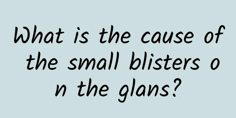 What is the cause of the small blisters on the glans?
