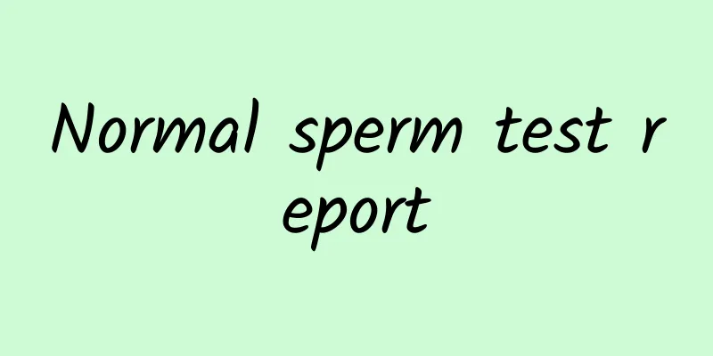 Normal sperm test report