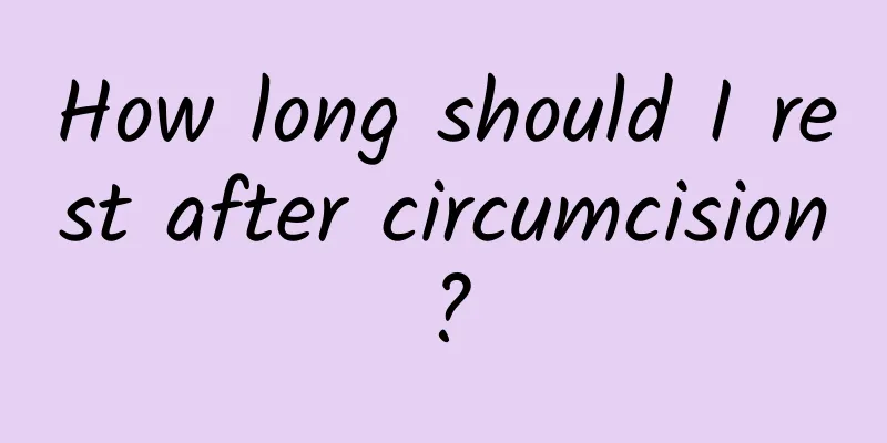 How long should I rest after circumcision?