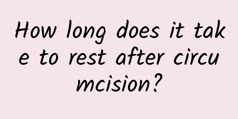How long does it take to rest after circumcision?