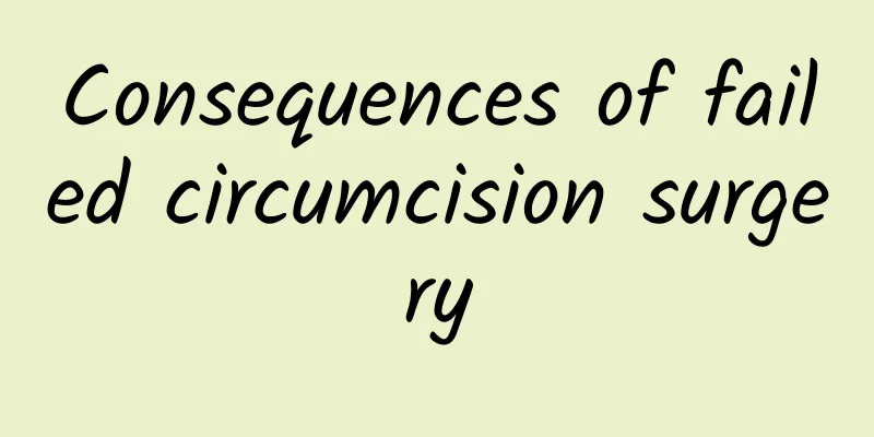 Consequences of failed circumcision surgery