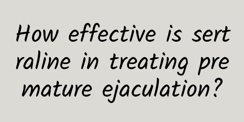 How effective is sertraline in treating premature ejaculation?