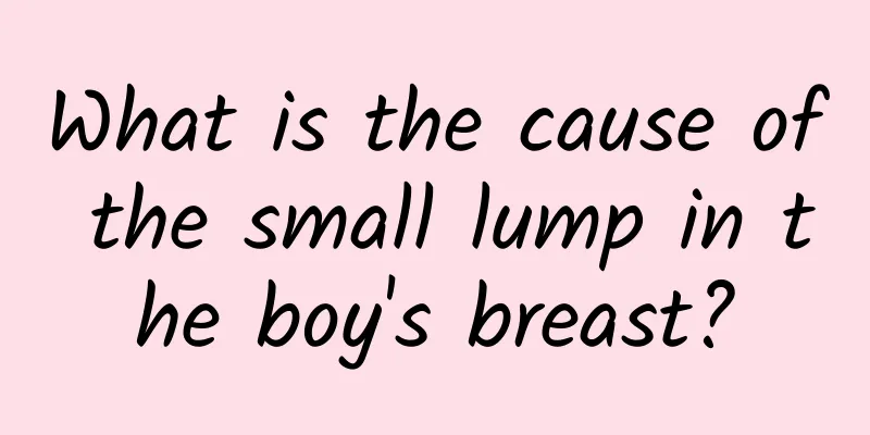What is the cause of the small lump in the boy's breast?