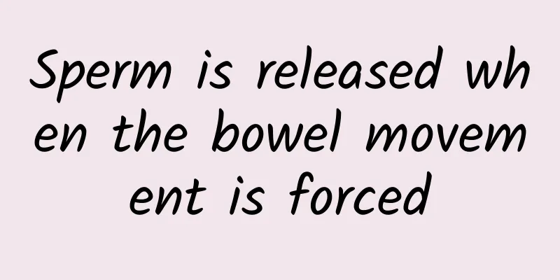 Sperm is released when the bowel movement is forced