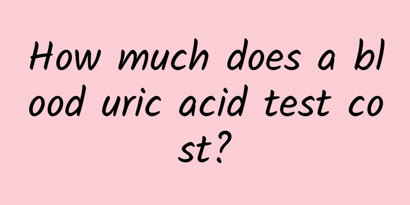 How much does a blood uric acid test cost?