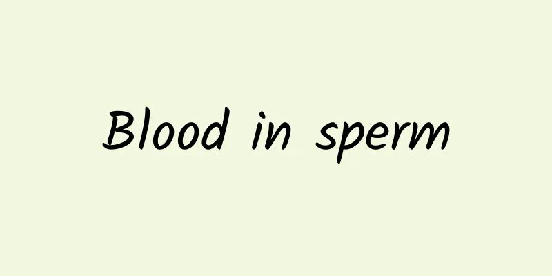 Blood in sperm