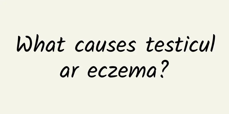 What causes testicular eczema?