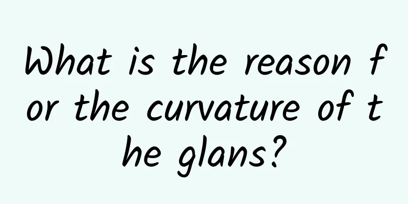 What is the reason for the curvature of the glans?