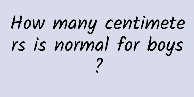 How many centimeters is normal for boys?