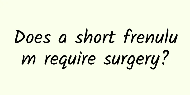 Does a short frenulum require surgery?
