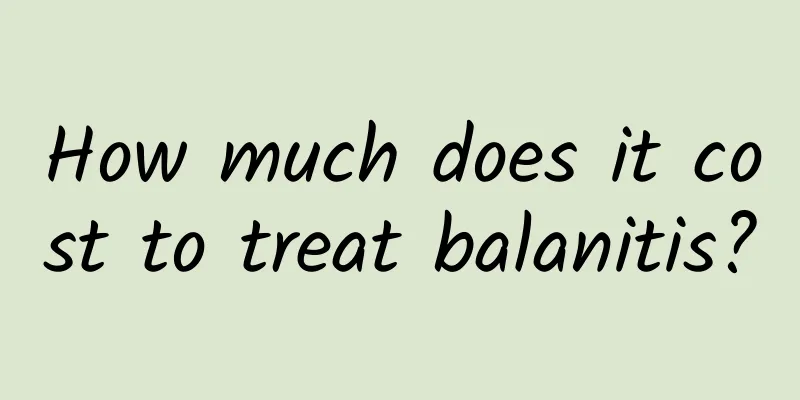How much does it cost to treat balanitis?