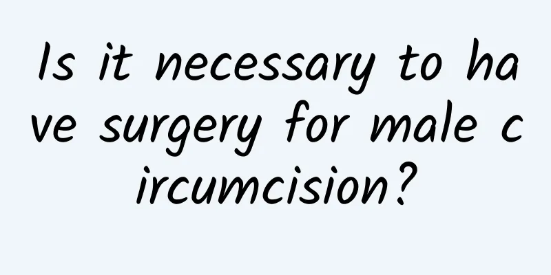 Is it necessary to have surgery for male circumcision?