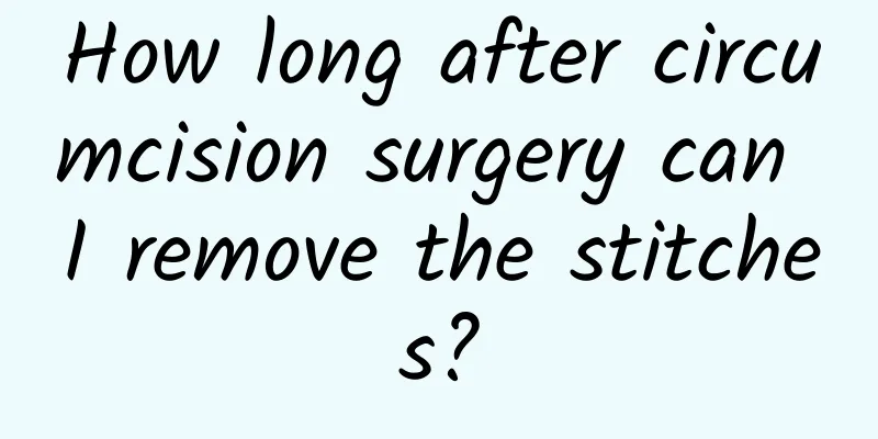 How long after circumcision surgery can I remove the stitches?