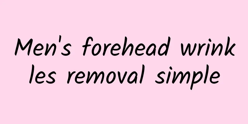 Men's forehead wrinkles removal simple