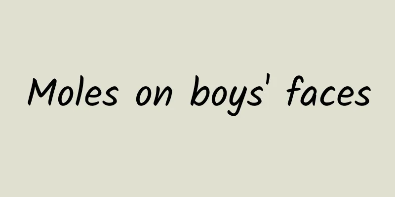 Moles on boys' faces