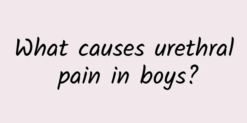 What causes urethral pain in boys?