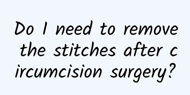 Do I need to remove the stitches after circumcision surgery?