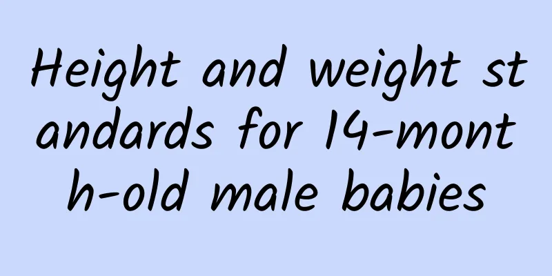 Height and weight standards for 14-month-old male babies