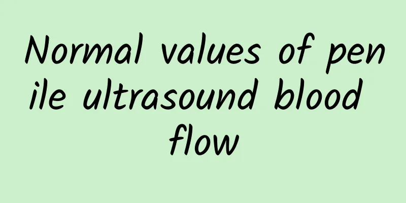 Normal values ​​of penile ultrasound blood flow