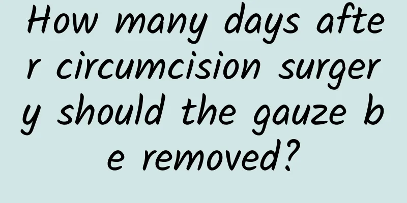 How many days after circumcision surgery should the gauze be removed?