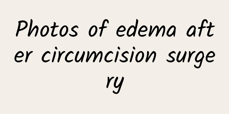 Photos of edema after circumcision surgery