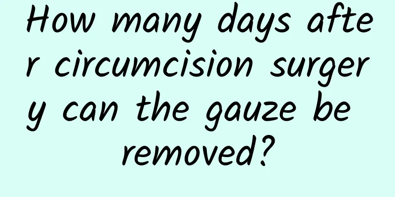 How many days after circumcision surgery can the gauze be removed?