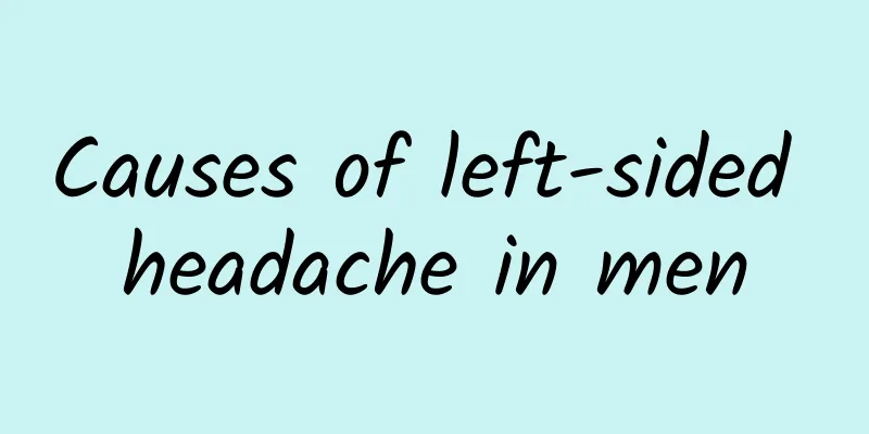 Causes of left-sided headache in men