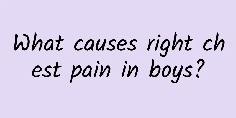 What causes right chest pain in boys?
