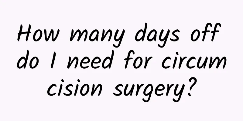 How many days off do I need for circumcision surgery?