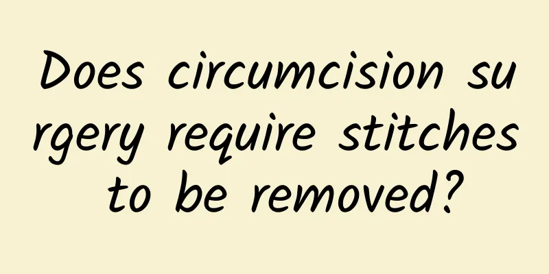 Does circumcision surgery require stitches to be removed?