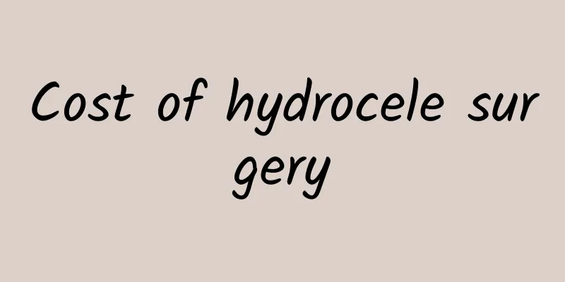 Cost of hydrocele surgery