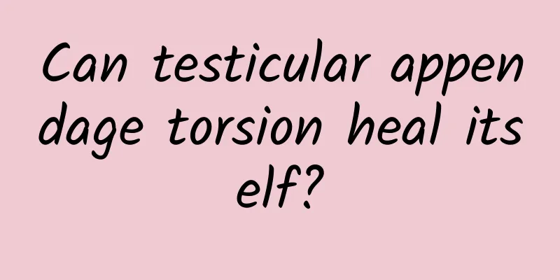 Can testicular appendage torsion heal itself?