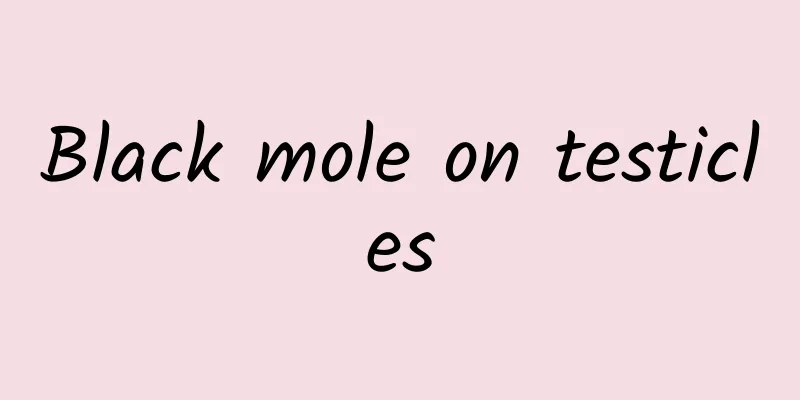 Black mole on testicles