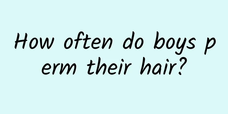 How often do boys perm their hair?