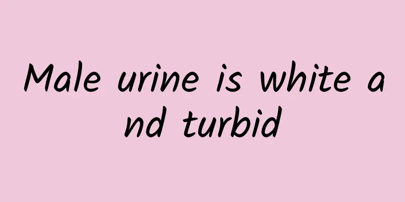 Male urine is white and turbid