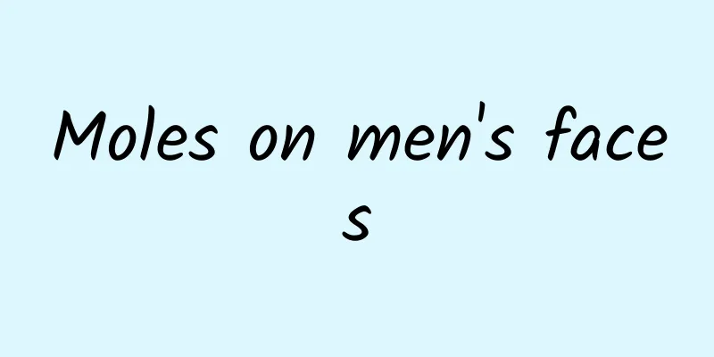 Moles on men's faces