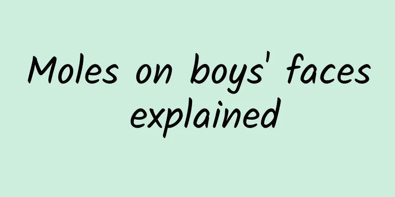 Moles on boys' faces explained