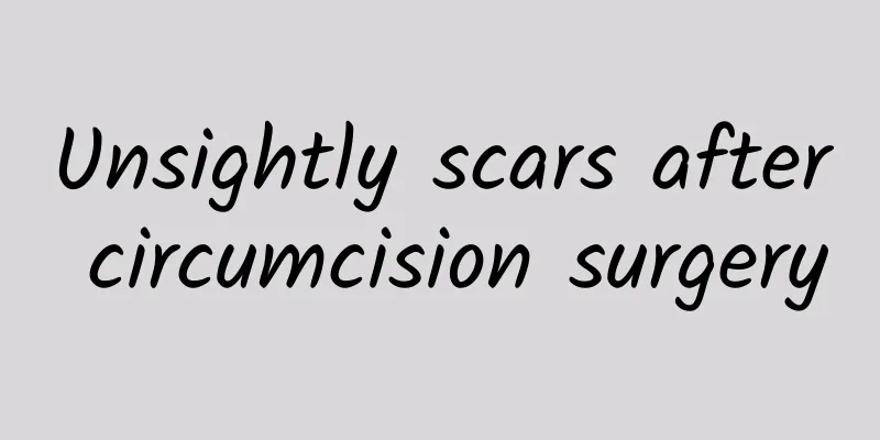 Unsightly scars after circumcision surgery