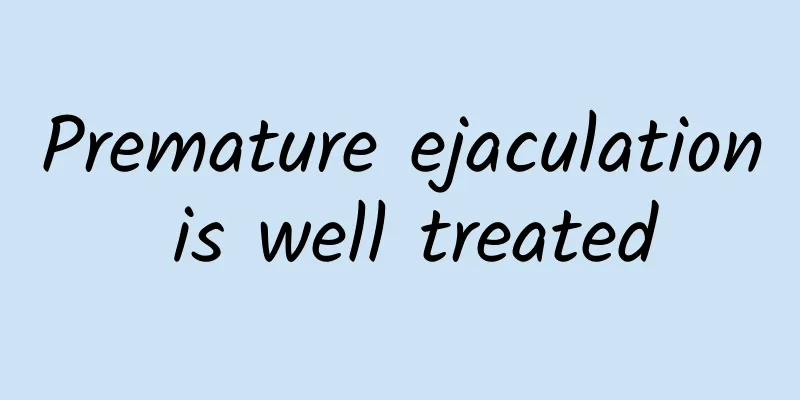 Premature ejaculation is well treated