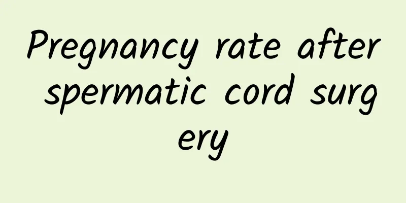 Pregnancy rate after spermatic cord surgery