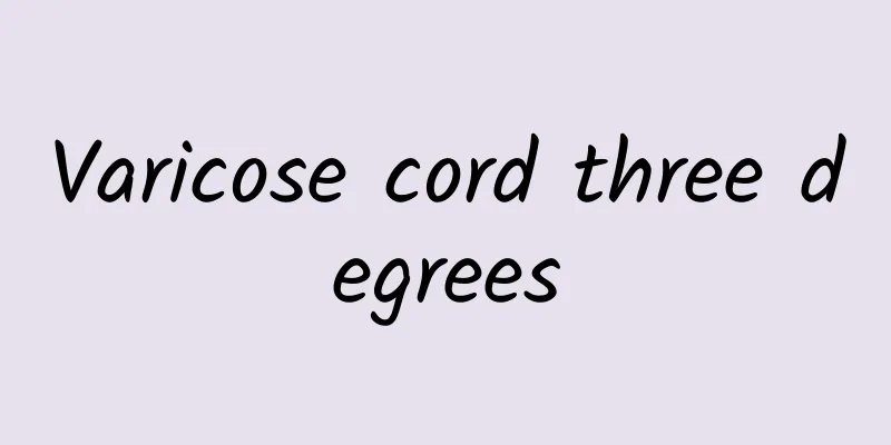 Varicose cord three degrees