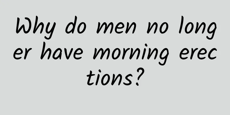 Why do men no longer have morning erections?